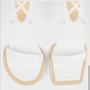 jacquemus les carre rond white sandals size 39 - US size 8